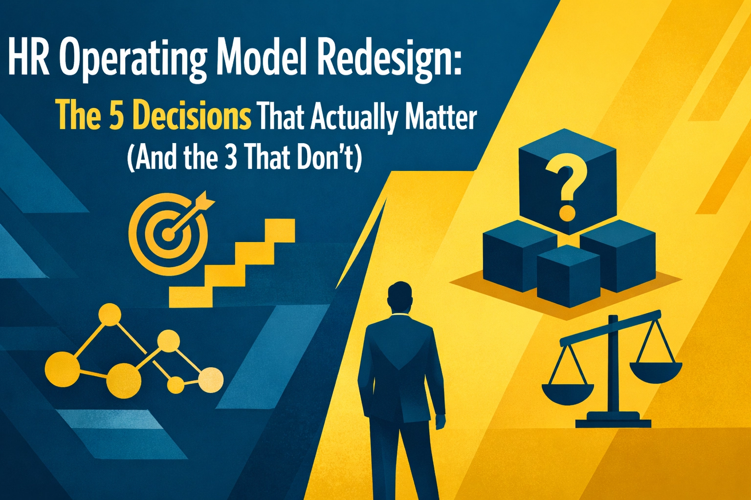 HR Operating Model Redesign: The 5 Decisions That Actually Matter (And the 3 That Don’t)
